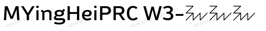 MYingHeiPRC W3字体转换